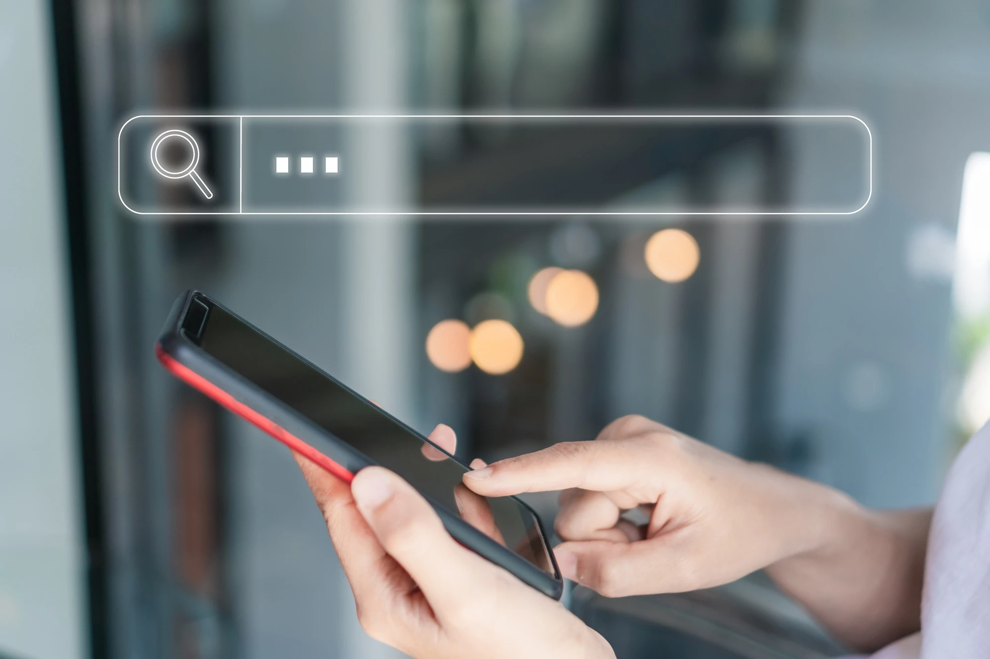 スマホを使ってネット検索