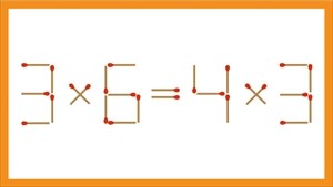 【クイズ】マッチ棒1本だけ動かして答えを等しくしましょう